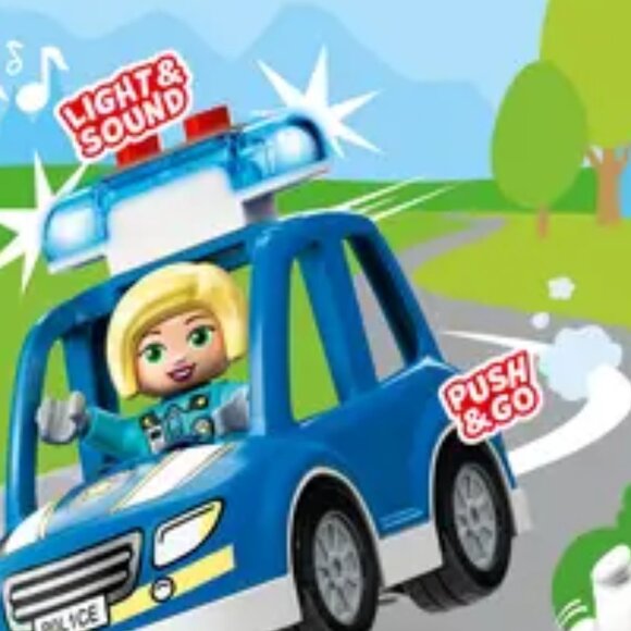 Lego DUPLO Rescue Police Station 10959 Push & Go Car w/Lights & Siren Brand New - Picture 7 of 15